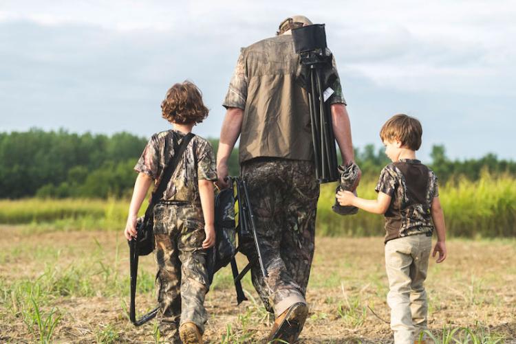 Dove-hunting-family