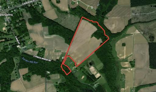 Photo #1 of SOLD property in Cypress Bridge Park, Newsoms, VA 63.4 acres