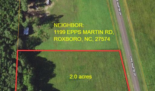 Photo #3 of SOLD property in Off Epps Martin Road, Roxboro, NC 2.0 acres