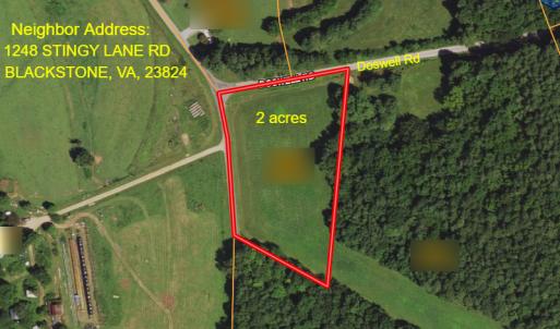 Photo #11 of SOLD property in Off Stingy Lane, Blackstone, VA 2.0 acres