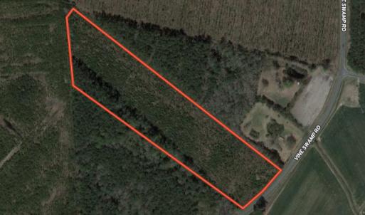 Photo #1 of SOLD property in Off SR 1153 / Vine Swamp Rd, Kinston, NC 10.2 acres