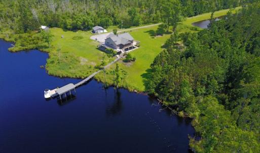 Photo of UNDER CONTRACT!  Waterfront Home with 11 Acres of Land For Sale in Tyrrell County NC!