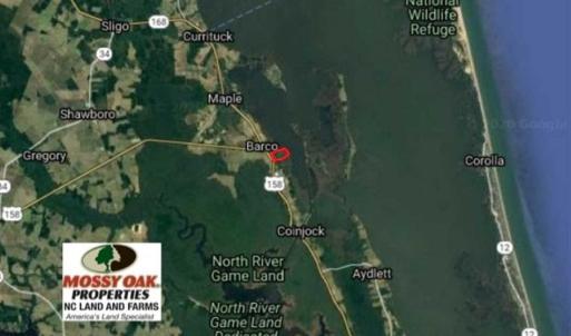 Photo of UNDER CONTRACT!!  109.38 Acres of Waterfront Land For Sale in Currituck County NC!