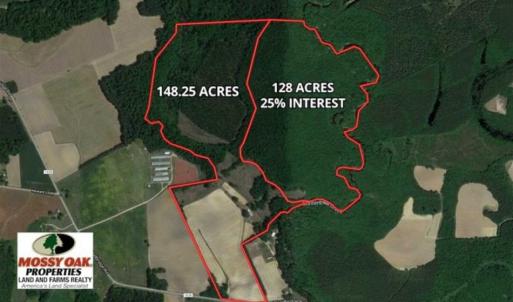 Photo of SOLD!!  148 Acres of Farm and Timber Land & 25% Interest in 128 Acres of Timber Land For Sale in Wilson County NC!