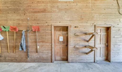 View of stable featuring visible vents