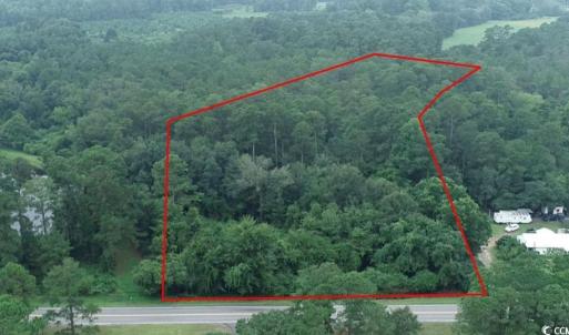 Aerial overview of property's location with proper