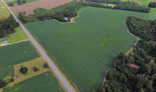 Aerial view of property's location featuring rural