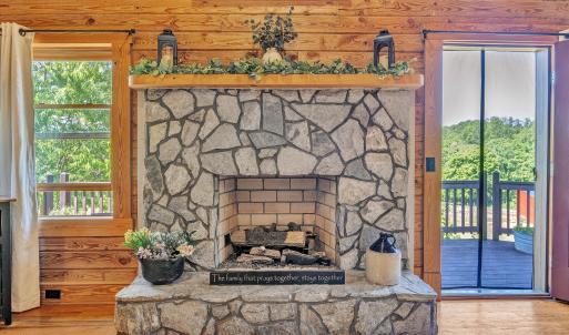 Stone Fireplace