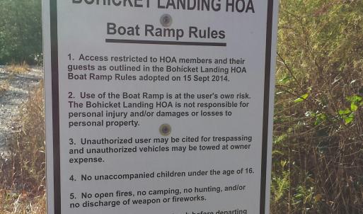 Boat Ramp Rules