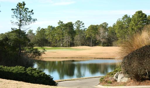 Views of pond and golf