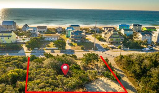 Aerial Oceanview with lines full lot