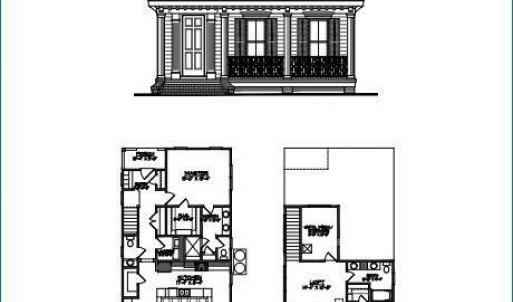 FRONT ELEVATION AND FLOOR PLAN