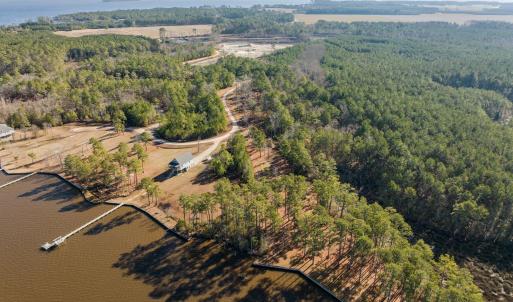 Aerial over Pungo Creek