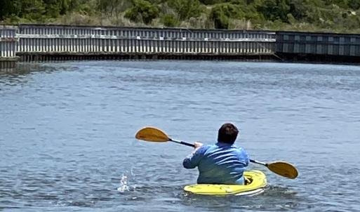 Kayaking in the local waterways