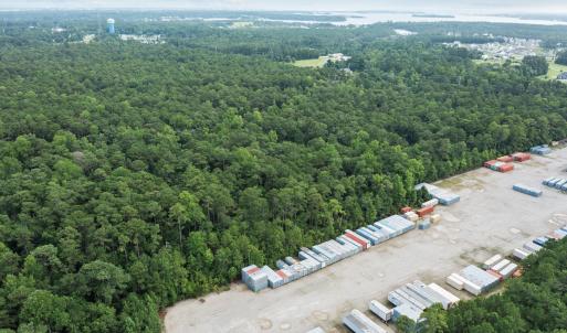 Stream on back corner