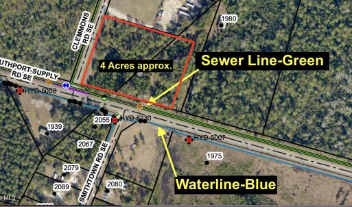 (4 acre) Sewer & Water Exhibit 7-1-25