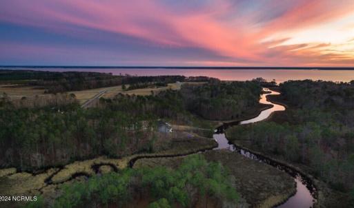 sunset aerial