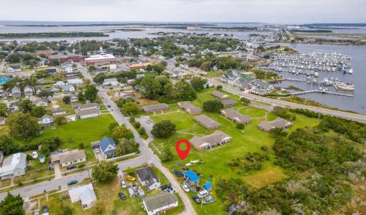 Aerial To Downtown and Creek