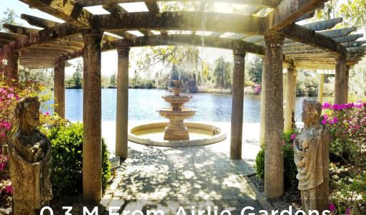 captioned airlie gardens fountain