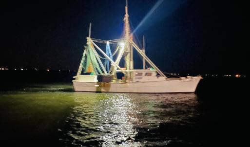 Shrimp Boat on Waterway