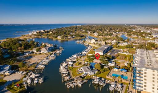 Aerial View toward Bogue Sound/ICW