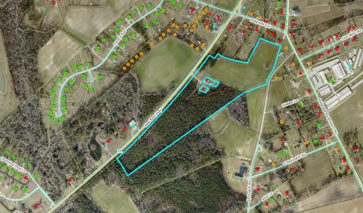 Tax Aerial showing Water Lines