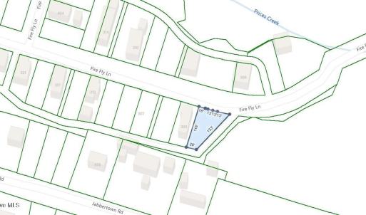 LOT 1 , 301 FIRE FLY LANE LOT LINES