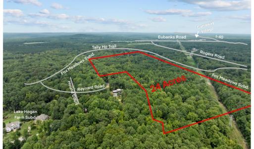 Tallyho Trl - aerial photo outline