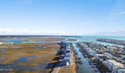 Lot 62, Arial down canal, to OIB and oce