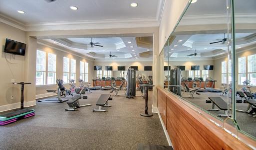 Large fitness room