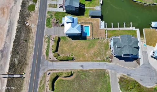 Overhead Aerial View with Beach Access