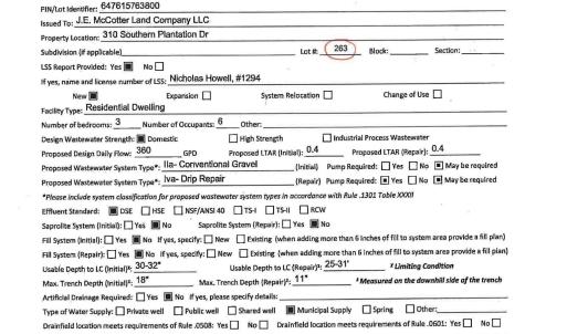 Pg 1 Septic Permit