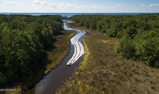 Mill Creek Aerial with boat