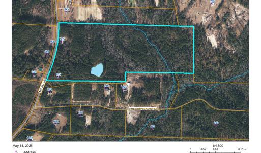 935 McGill Rd Aerial with creek and pond