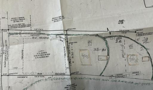 Lot 2 Sugar Maple Easement Drawing