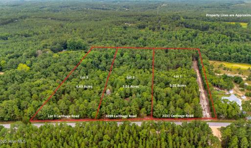 3 Lots Property Lines
