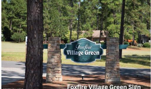 Foxfire Village Green sign