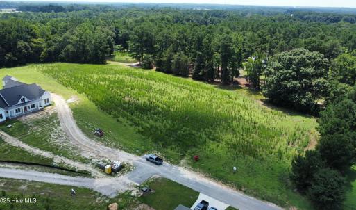 Aerial View of 3+ cleared acres!