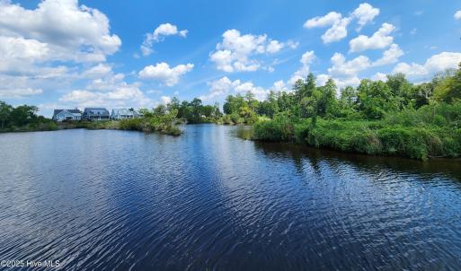 Waterway from docks back to the lots