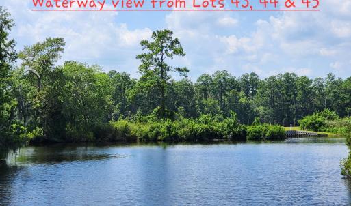 Waterway view from lots