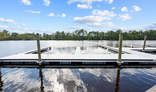 Close-up of new boat slips