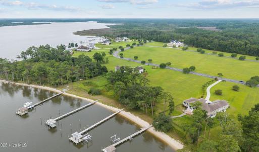 Aerial looking out to Neuse River