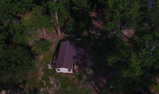 495 Pt V Dr high up drone shot of cabin