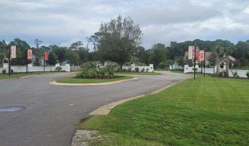 Right center of entry
