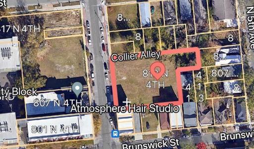 812 N 4th Aerial lot outline-photo