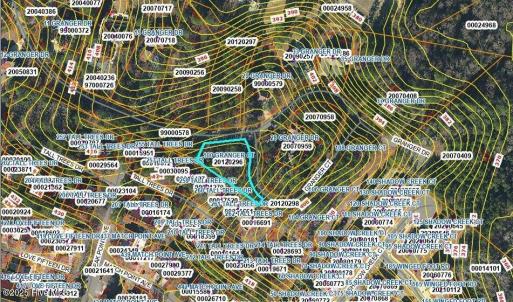 GIS Map Contour Zoomed Out