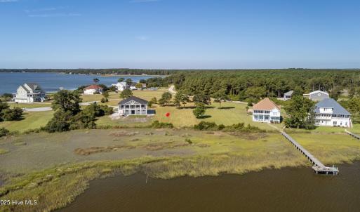 Aerial from the shore