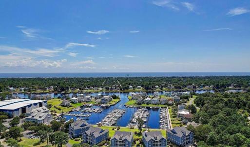 St James Marina drone to ocean