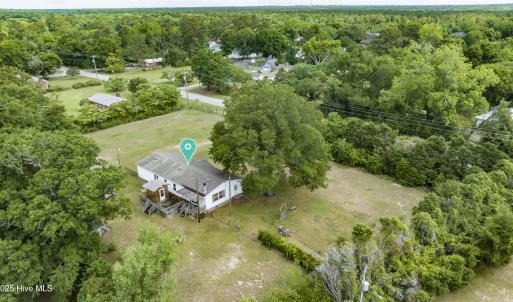 Lot 6 with house aerial view