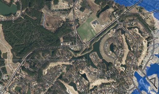 GIS Aerial with Flood Zones